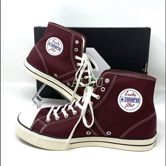 Converse Lucky Star Canvas High El Dorado Maroon M - Picture 7 of 9